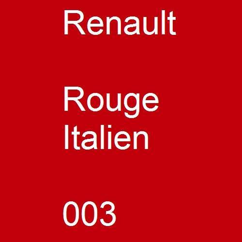 Renault, Rouge Italien, 003.